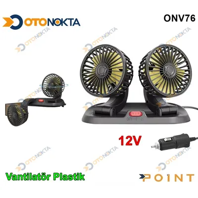 Vantilatör 5" Çift Başlıklı Numaratikli 12V