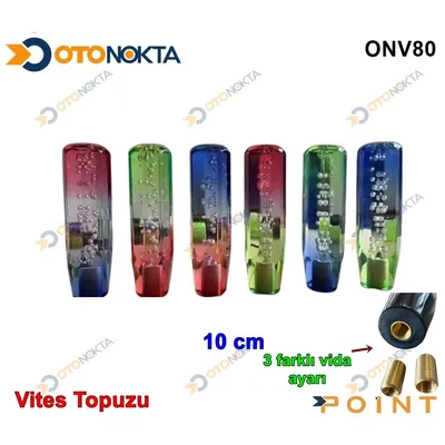 Vites Topuzu Şeffaf Damlacık 10 cm