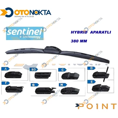 Silecek 8 Aparatlı Hybrid Modeli 380 mm