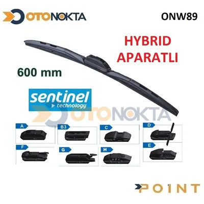 Silecek 8 Aparatlı Hybrid Modeli 600 mm