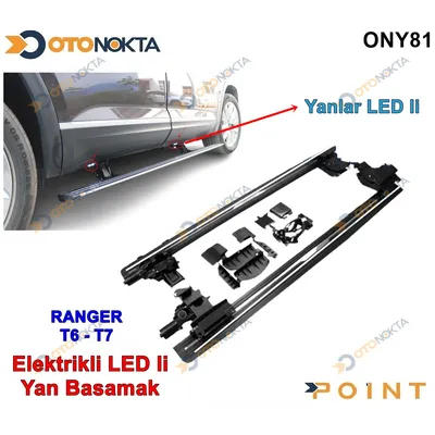 Yan Basamak Ford Elektrkli 4x4 Ranger T6-T7 Ledli