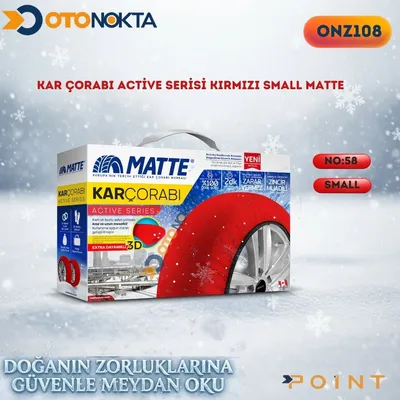Kar Çorabı Active Serisi Kırmızı Smal Matte