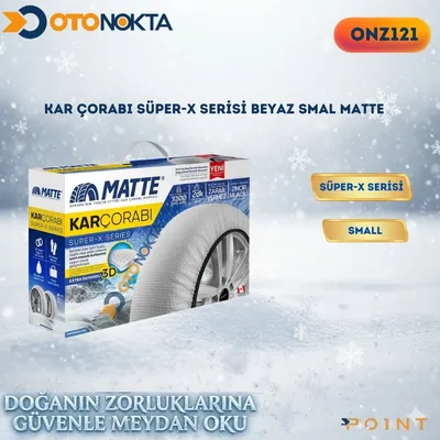 Kar Çorabı Süper-X Serisi Beyaz Small Matte