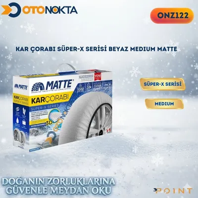 Kar Çorabı Süper-X Serisi Beyaz Medıum Matte