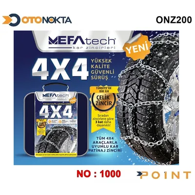 Kar Zincir 4x4 Modeli No 1000 Mefatech