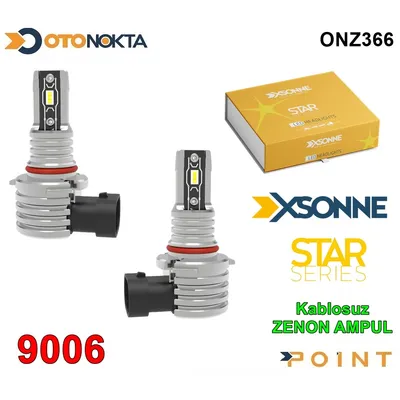 Zenon LED 9006 12V Star Seri Kablosuz Xsonne