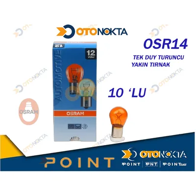 Ampul Osram 93 Tek Duy Turuncu Yakın Tırnak 10'lu