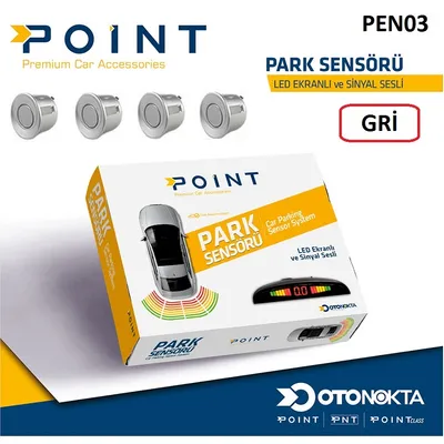 Park Sensörü Ekranlı Ledli Gri