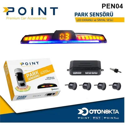 Park Sensör LED Ekranlı Model 01 Siyah
