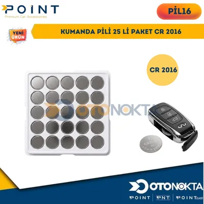 Kumanda Pili 25'li Paket Cr 2016