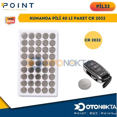 Kumanda Pili 40'lı Paket Cr 2032