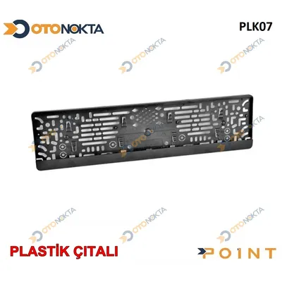 Plakalık Plastik Kaliteli Siyah Geniş Çıtalı
