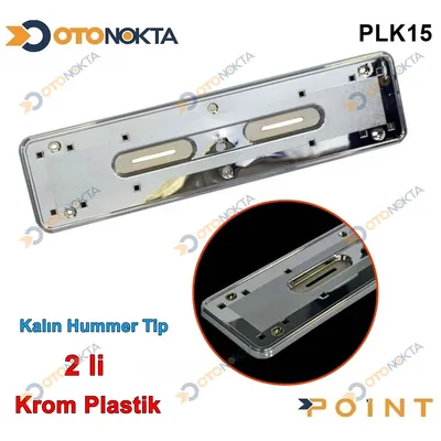 Plakalık Altlığı Hummer Tip Kalın Krom 2ADET Şık