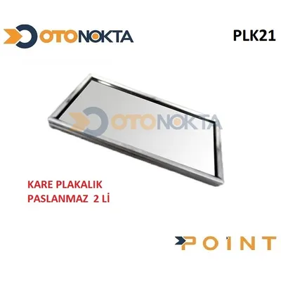 Plakalık Krom Kare Paslanmaz 2 Adet