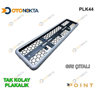 Plakalık Plastik Takkolay Gri Çerçeveli