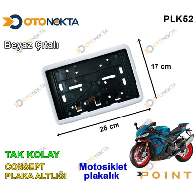Plakalık Takkolay Konsept Motorsiklet Beyaz