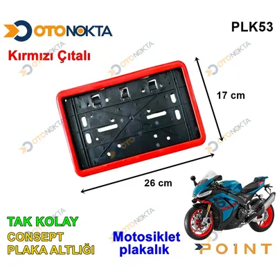 Plakalık Takkolay Konsept Motorsiklet Kırmızı