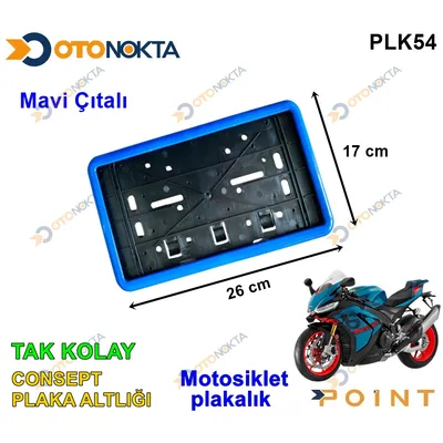 Plakalık Takkolay Konsept Motorsiklet Mavi