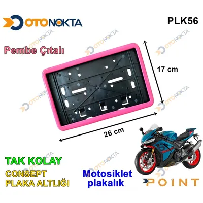 Plakalık Takkolay Konsept Motorsiklet Pembe