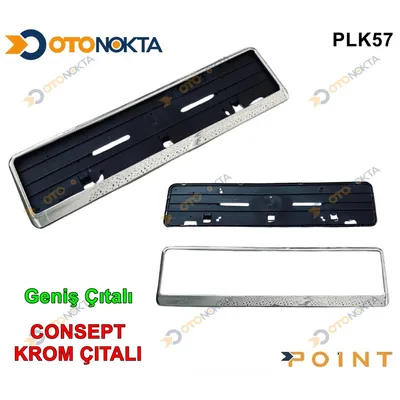 Plakalık Plastik Konsept Krom Geniş Çıtalı