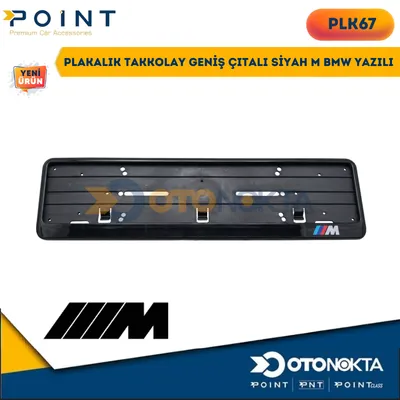 Plakalık Takkolay Geniş Çıtalı Siyah M BMW Yazılı