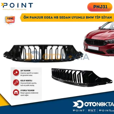 Ön Panjur Egea Hb Sedan Uyumlu BMW Tip Siyah