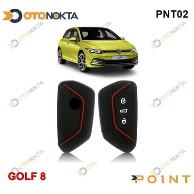 Anahtarlık Kabı Silikonlu Wv Golf 8 Siyah