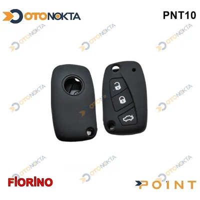 Anahtarlık Kabı Silikonlu Fiat Fiorino Siyah
