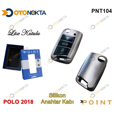 Anahtarlık Kabı Silikonlu Gri VW Model 3