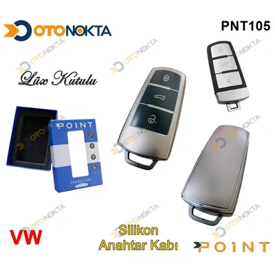 Anahtarlık Kabı Silikonlu Gri VW Model 4