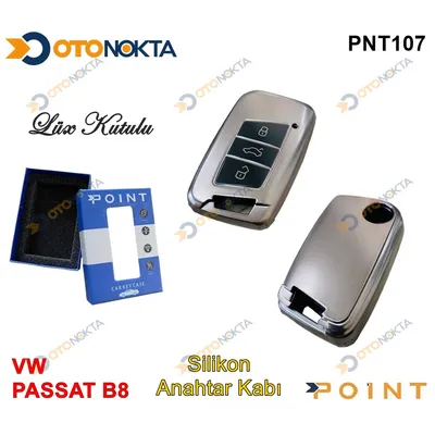 Anahtarlık Kabı Silikonlu Gri VW Model 6