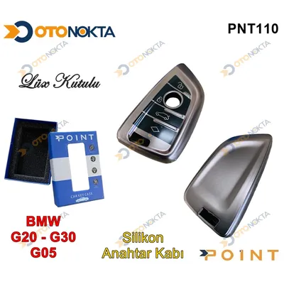 Anahtarlık Kabı Silikonlu Gri BMW Model 1