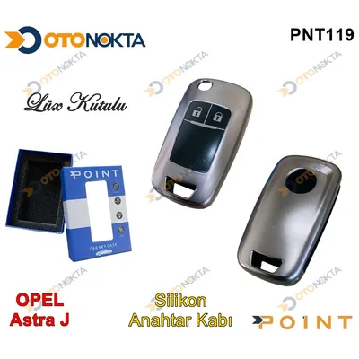 Anahtarlık Kabı Silikonlu Gri Opel Model 2