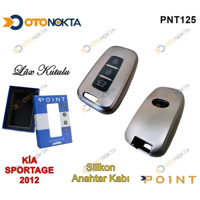 Anahtarlık Kabı Silikonlu Gri Kia Model 1
