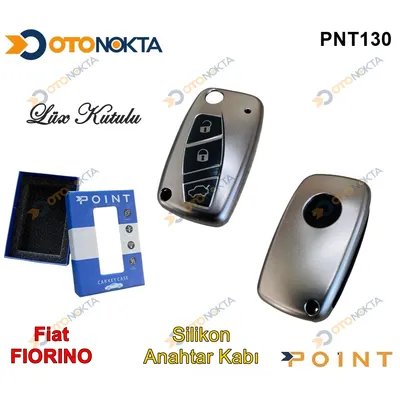 Anahtarlık Kabı Silikon Gri Fiat Model 4