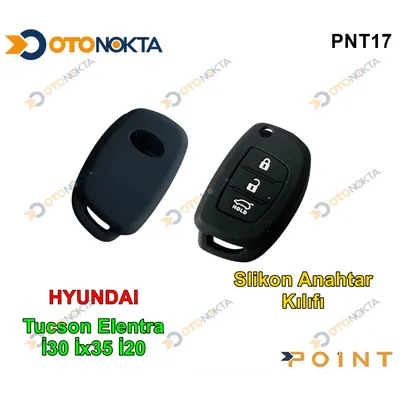 Anahtarlık Kabı Silikonlu Hyundai Siyah