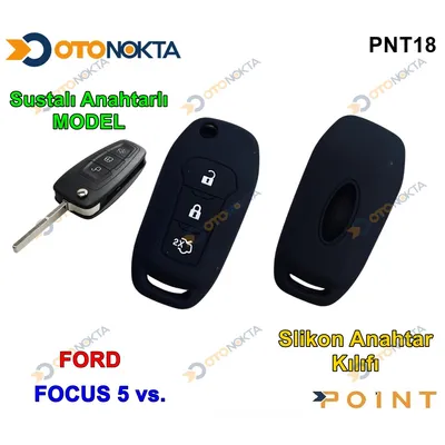 Anahtarlık Kabı Silikonlu Ford Focus 5 Anahtarlı
