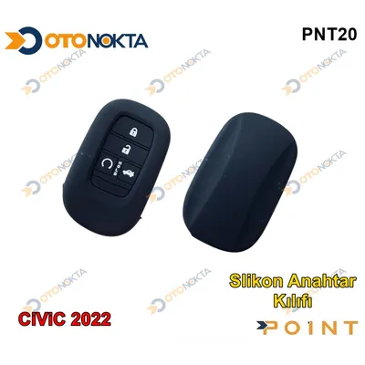 Anahtarlık Kabı Silikonlu Siyah Honda Civic 2022