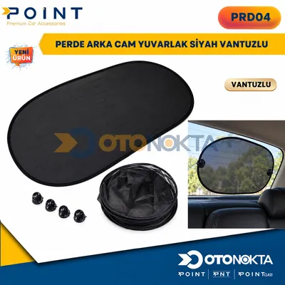 Perde Arka Cam Yuvarlak Siyah Vantuzlu