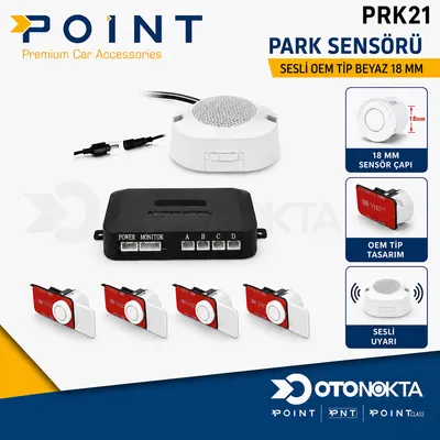Park Sensörü Sesli Oem Tip Beyaz 18 mm