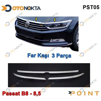 Volkswagen Far Kaşı Çıtası Passat B8 - B8,5 3 Parça
