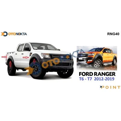 Ford Ranger 2012+ Çamurluk Üstü Vidalı Dodic