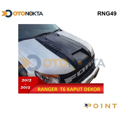 Ford Ranger T6 2012+ Kaput Üst Dekor Siyah