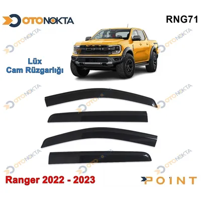 Ford Ranger T9 2022+ Cam Rüzgarlığı 4 Siyah