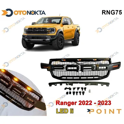 Ford Ranger T9 2022+ Ön Panjur Ledli Siyah
