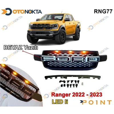 Ford Ranger T9 2022+ Ön Panjur Ledli Beyaz
