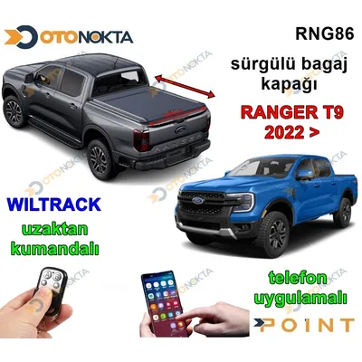 Ford Ranger T9 2022+ Kumandalı Sürgülü Bagaj Wildt