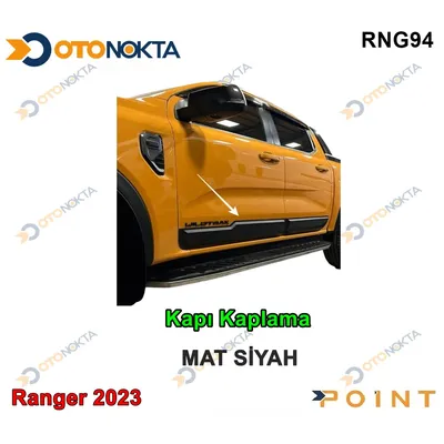 Ford Ranger T9 2023+ Kapı Kaplama Mat Siyah