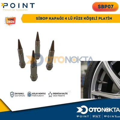 Sibop Kapağı 4'lü Füze Köşeli Platin