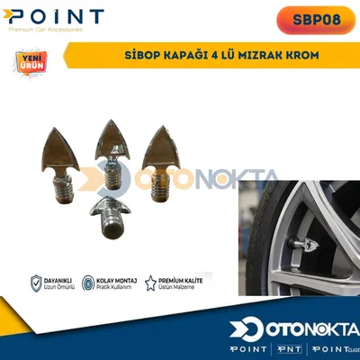 Sibop Kapağı 4'lü Mızrak Krom